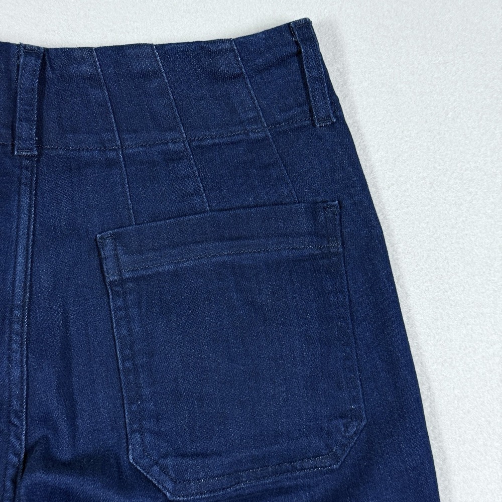 Maeve Anthropologie Jeans Womens 27 The Colette Wide Leg Crop Denim Patch Pocket - Picture 7 of 13